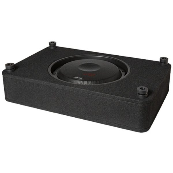 Alpine RS-SB12 Single 12” R-Series Shallow Preloaded Subwoofer Enclosure For Sale