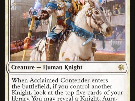 Acclaimed Contender (Promo Pack) [Throne of Eldraine Promos] Discount