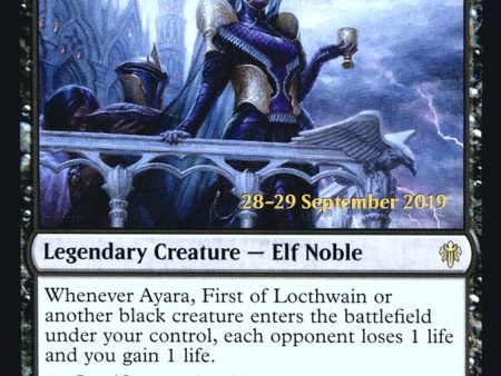 Ayara, First of Locthwain [Throne of Eldraine Prerelease Promos] Online