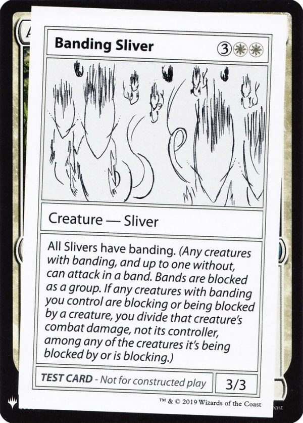 Banding Sliver [Mystery Booster Playtest Cards] Sale