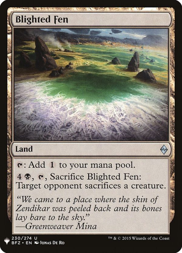 Blighted Fen [Mystery Booster] Online Sale