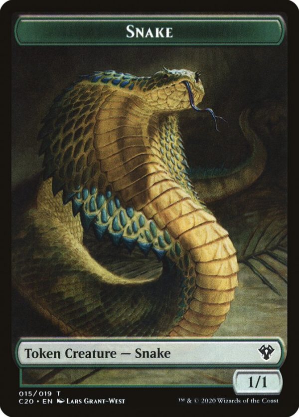 Beast (010)    Snake Double-Sided Token [Commander 2020 Tokens] For Sale