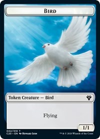 Bird    Dinosaur Cat Double-Sided Token [Commander 2020 Tokens] Discount