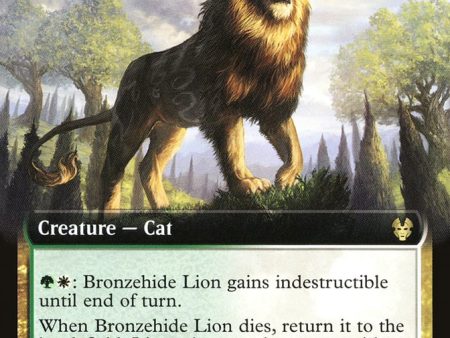 Bronzehide Lion (Extended Art) [Theros Beyond Death] For Sale