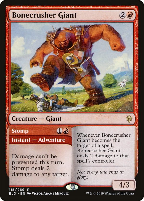 Bonecrusher Giant    Stomp [Throne of Eldraine] Hot on Sale