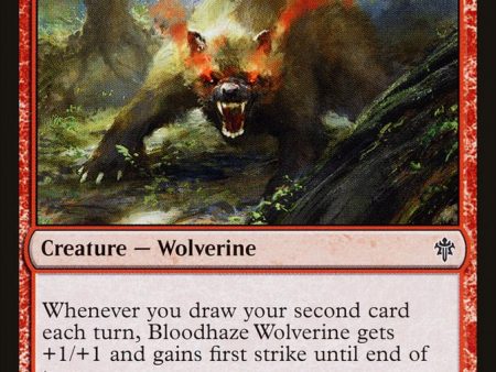 Bloodhaze Wolverine [Throne of Eldraine] on Sale