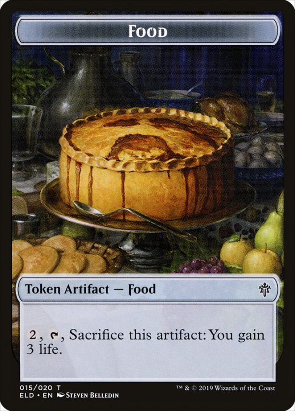 Boar    Food (15) Double-Sided Token [Throne of Eldraine Tokens] on Sale