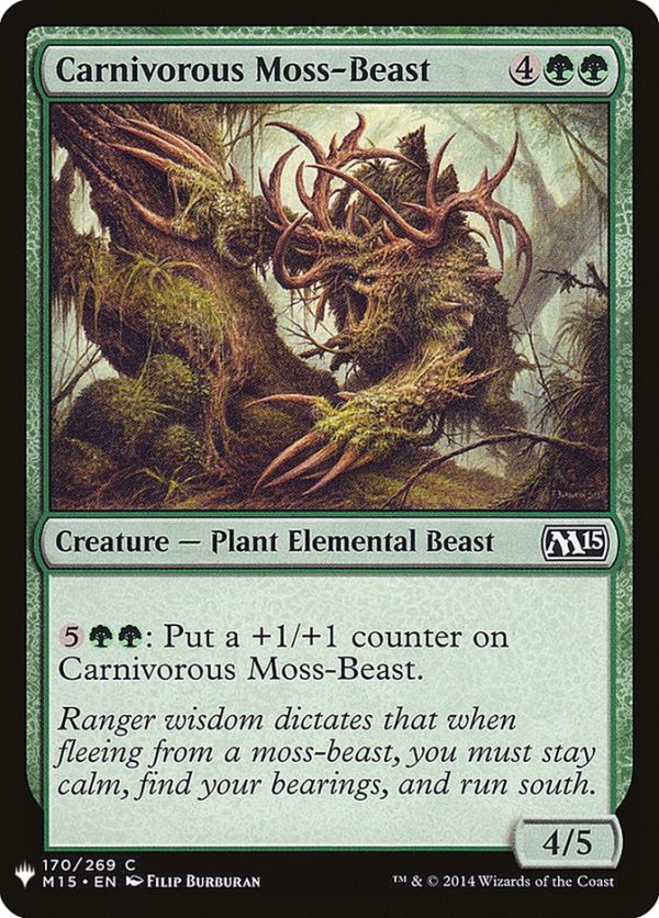 Carnivorous Moss-Beast [Mystery Booster] Sale