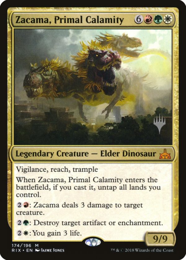 Zacama, Primal Calamity (Promo Pack) [Rivals of Ixalan Promos] For Discount