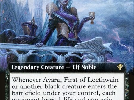 Ayara, First of Locthwain (Extended Art) [Throne of Eldraine] For Sale