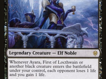 Ayara, First of Locthwain [Throne of Eldraine] For Cheap