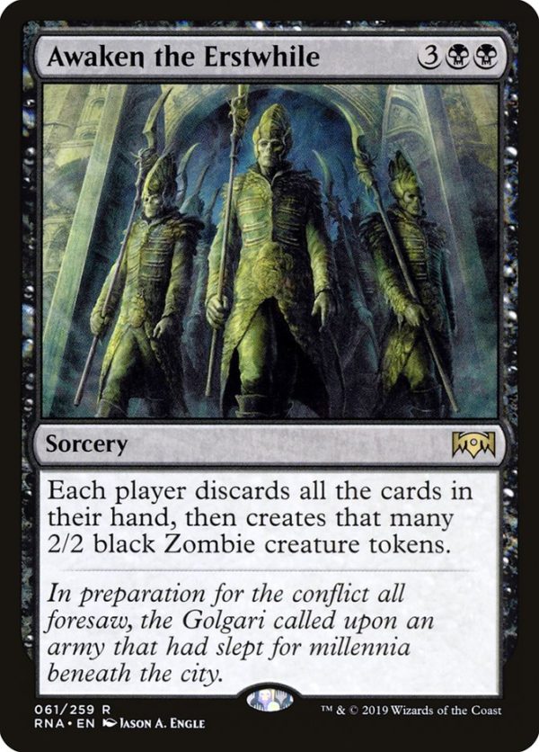 Awaken the Erstwhile [Ravnica Allegiance] Online now