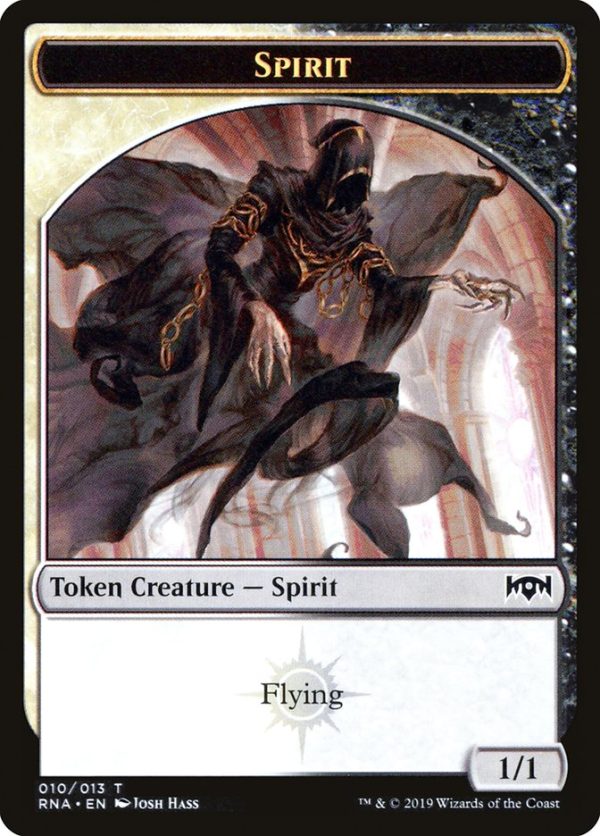 Bat    Spirit (010) Double-Sided Token [Ravnica Allegiance Guild Kit Tokens] Hot on Sale